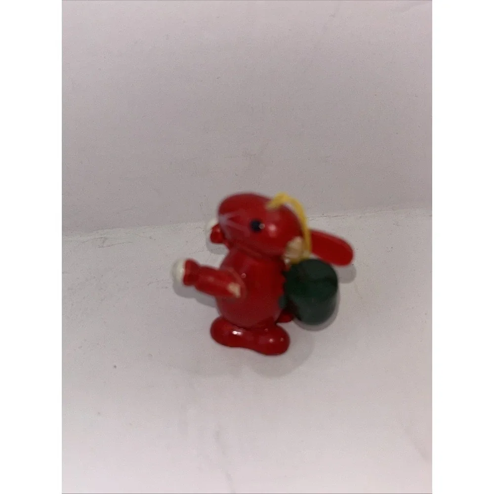 Lot Of 15 Vintage Wooden Miniature Ornaments For Easter Tree Red One Is Damaged